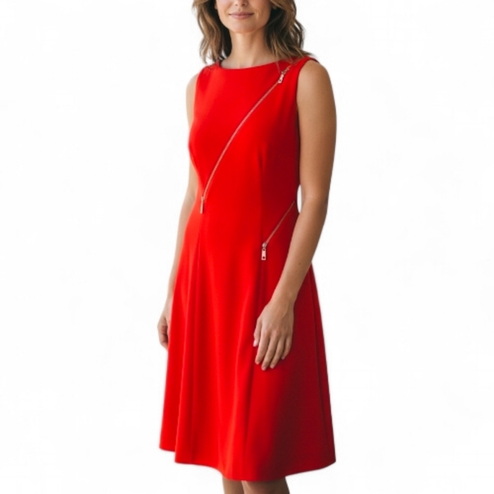 Ivanka Trump Fit And Flare Midi Dress Size‎ 4